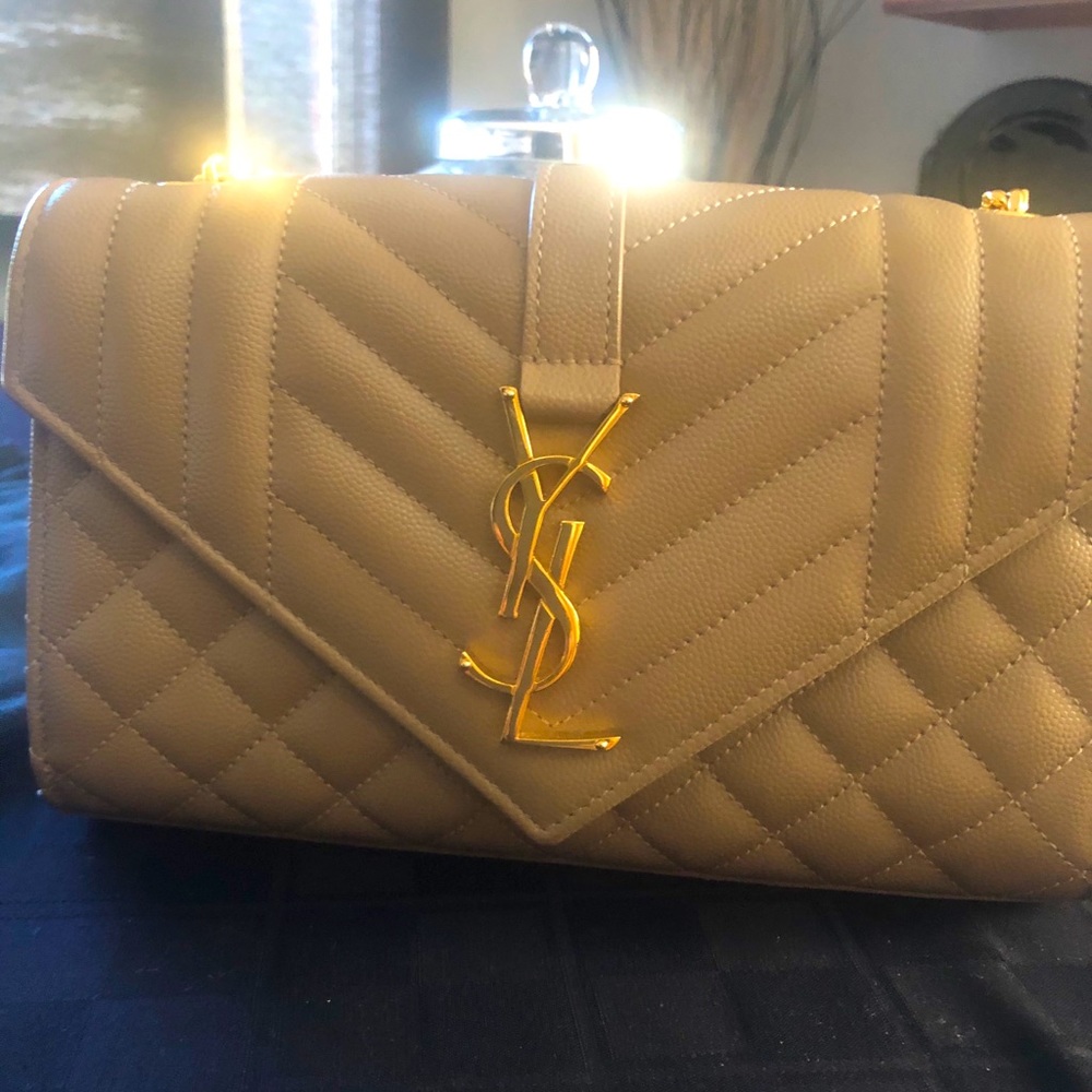 Saint Laurent nude purse